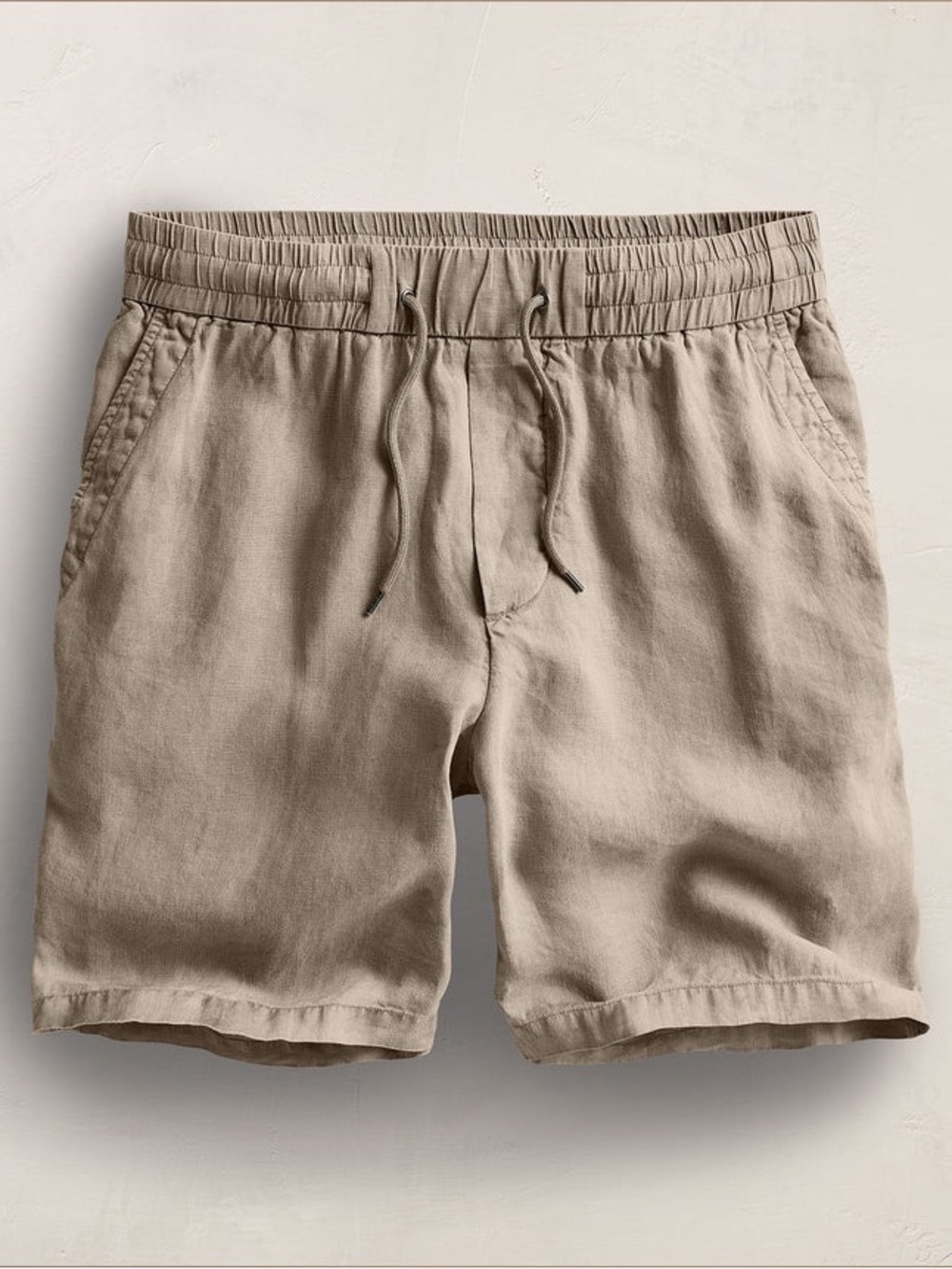 James Perse Relaxed Fit Linen Short Overcast Pigment Size 2
